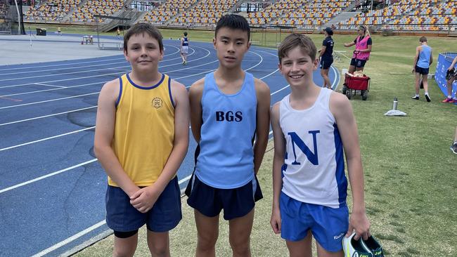 TGS's Cody Fitzgerald, BGS's Larry Zhang and Nudgee's Oliver Burrows.