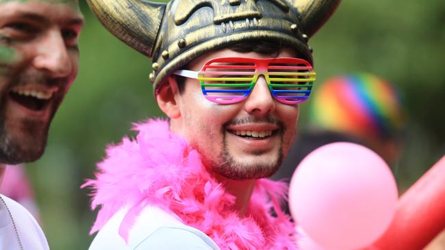 This Sydney Mardi Gras goer cares not for Mundine’s views. Picture: Adam Taylor