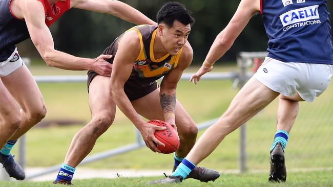 Michael Tang in action for Thomastown. Picture: Steve Tanner