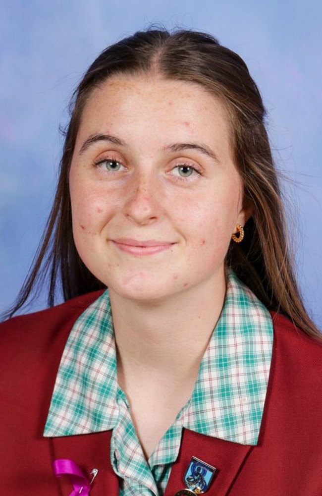 Clonard College dux Pippa Dean achieved an ATAR score of 95.55.