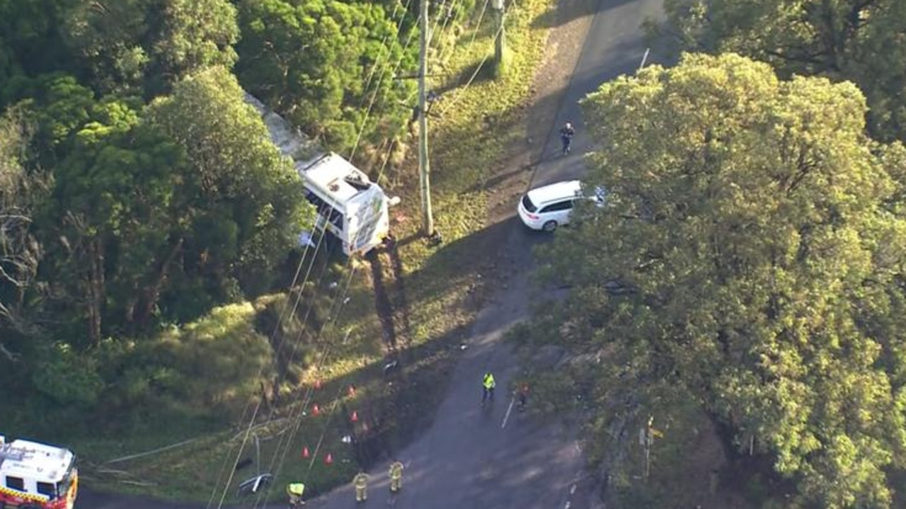 A critical incident has been declared following a fatal crash in Sydney’s north west this morning. Picture: 7 News