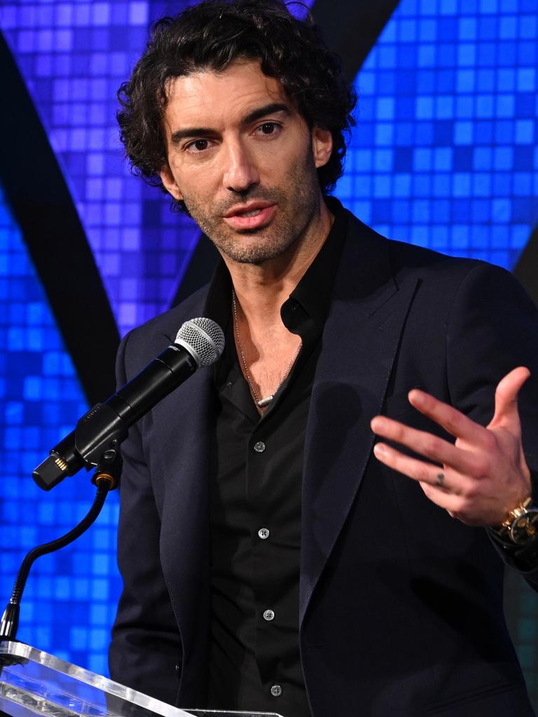 Justin Baldoni is embroiled in a legal battle with co-star Blake Lively. Picture: Bryan Bedder/Getty Images for Vital Voices Global Partnership