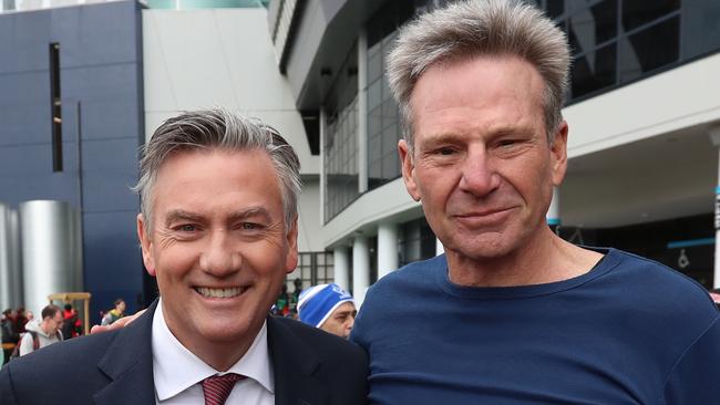 Sam Newman is just an intelligent conservative free thinker while Eddie McGuire is our best live TV performer and a radio veteran. Picture: Alex Coppel