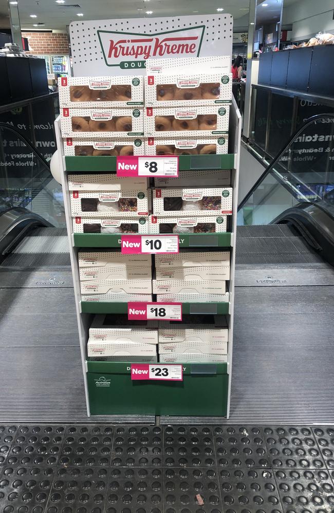 Woolworths is trailing Krispy Kreme doughnuts in six NSW stores. Picture: news.com.au