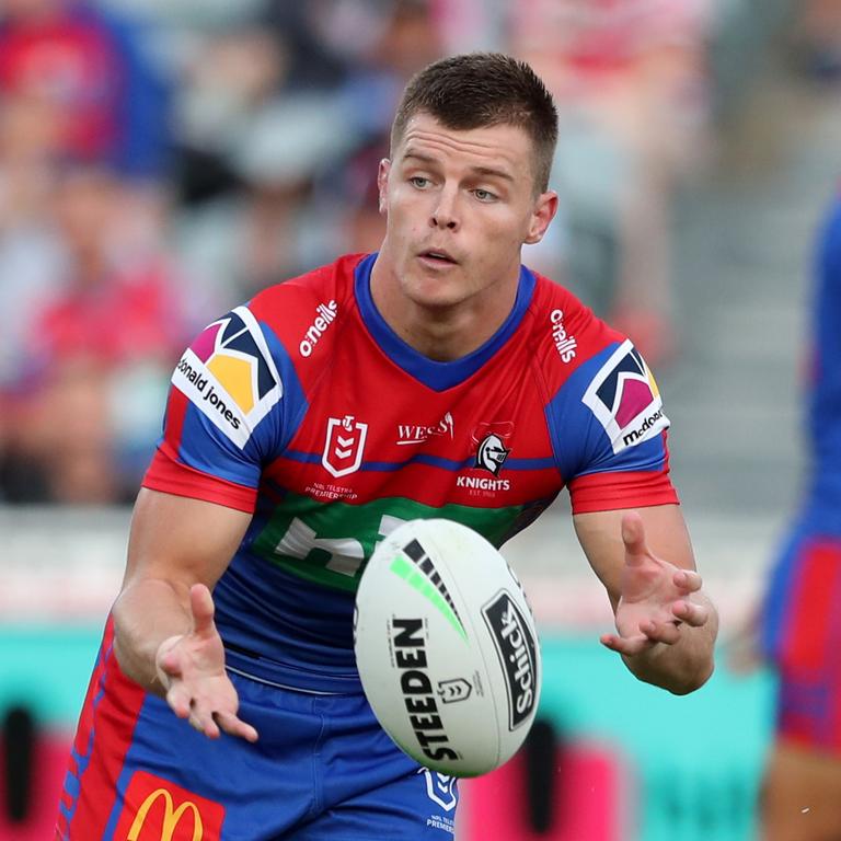 Jayden Brailey is set for an 80-minute role at the Knights. Picture: Tony Feder/Getty Images