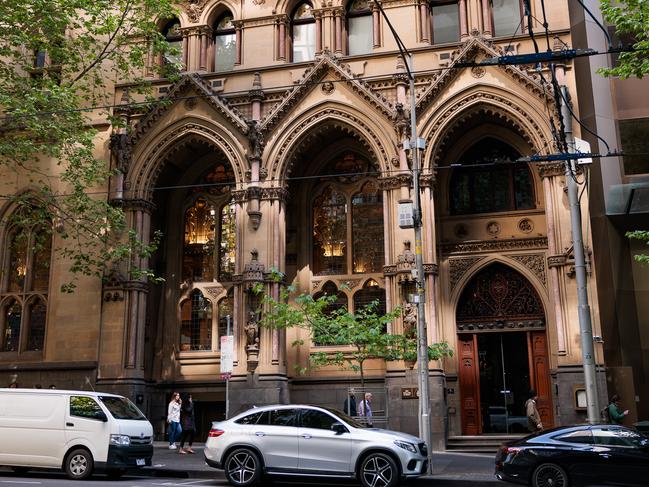 ***NO BYLINE***MELBOURNE, AUSTRALIA - The Australian  9th October 2024. Reine & La Rue 380 Collins Street. The NOMAD group operates the exclusive French restaurant. Restaurateur Alan Yazbek who is  behind the NOMAD group was charged by NSW Police after allegedly holding aloft the sign which read "Stop Nazi Israel" and had the Star of David in the centre of the Israeli flag replaced with the swastika