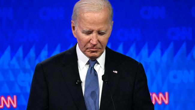 President Biden had a nightmarish night on the debate stage. Picture: Andrew Caballero-Reynolds/AFP