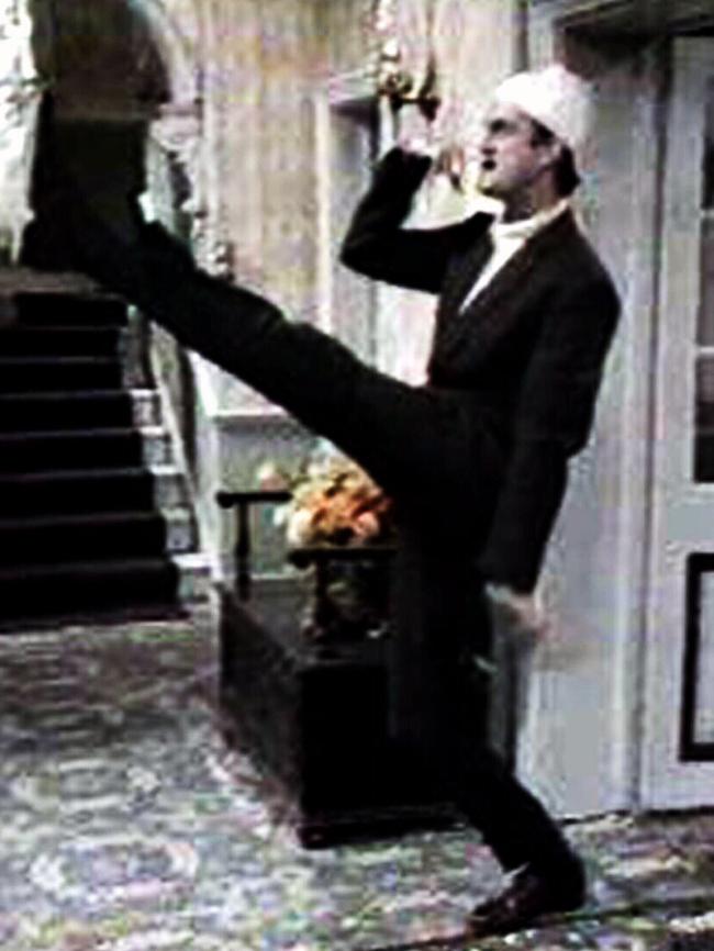 John Cleese as Basil Fawlty during the episode.