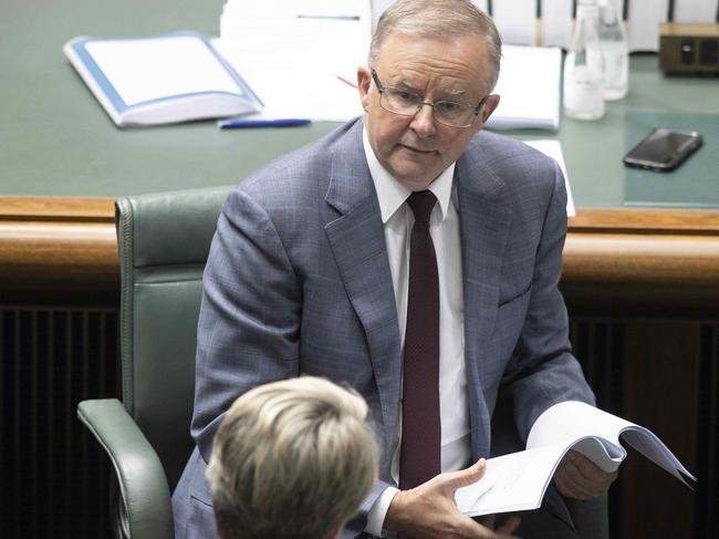 Anthony Albanese during Question Time in the House of Representatives. Picture: NCA NewsWire/Gary Ramage