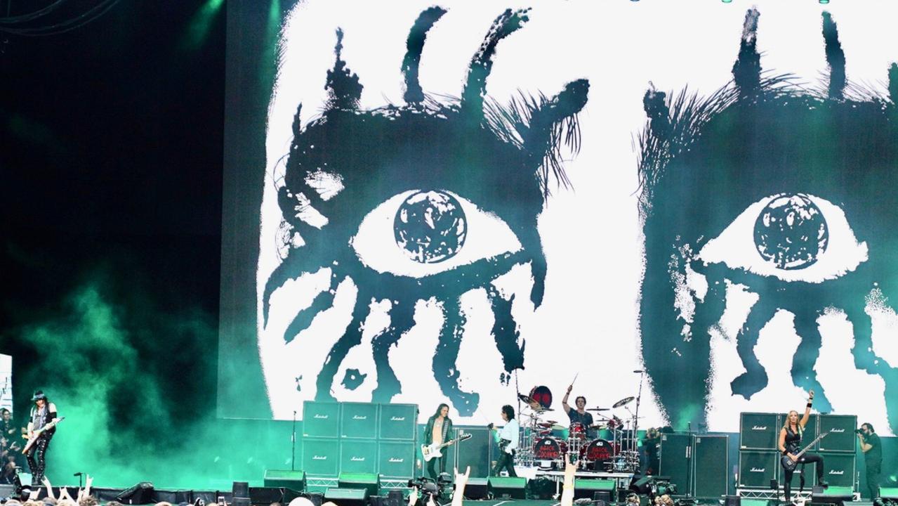 The eyes have it during Alice Cooper’s set. Picture: Supplied/Daryl Braithwaite