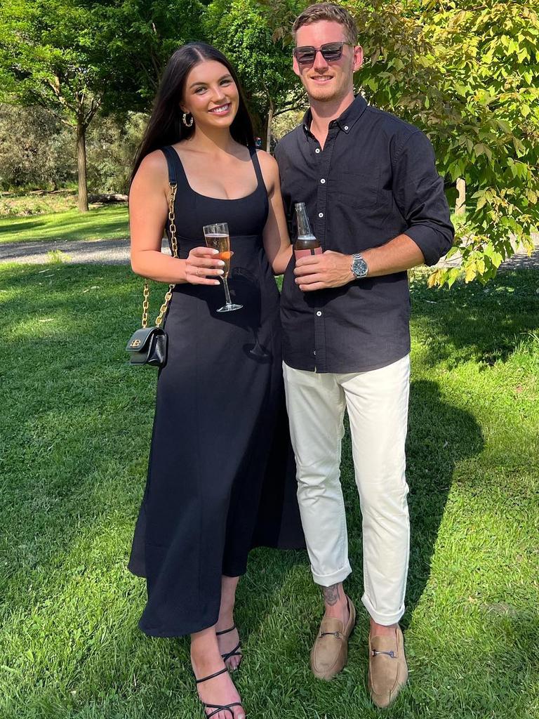 Ms Browne-Kerr with partner Kane Farrell. Picture: Instagram