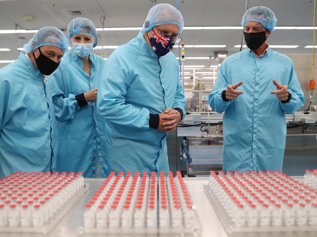 Aussie-made vaccines will begin to roll out from March 22. Picture: Adam Taylor PMO Via NCA NewsWire