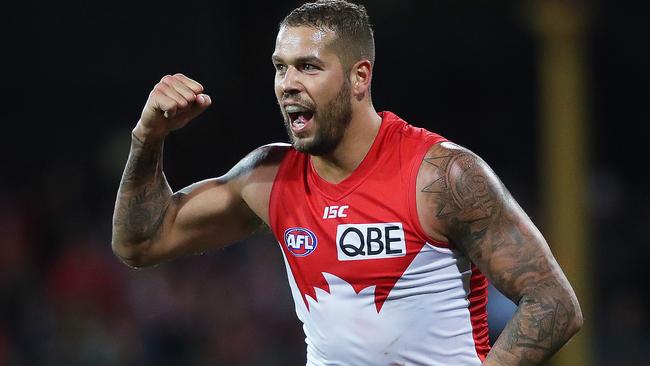 The Swans will be holding onto Lance Franklin. Picture. Phil Hillyard