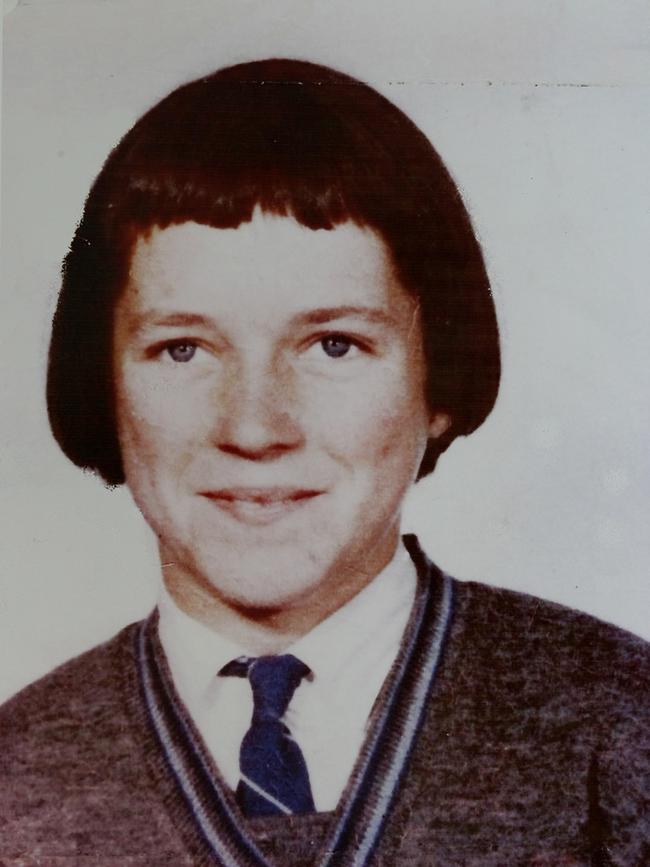 Maureen Braddy in school.