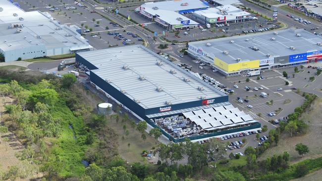 An aerial view over Bunnings’ Garbutt store.