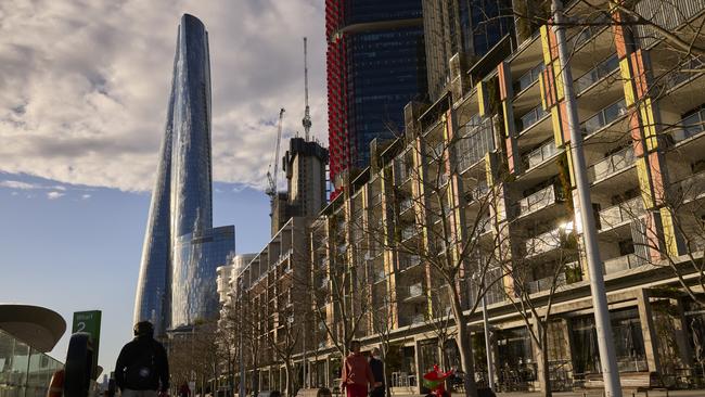 Crown’s Barangaroo tower looms over Sydney. Picture: Getty Images