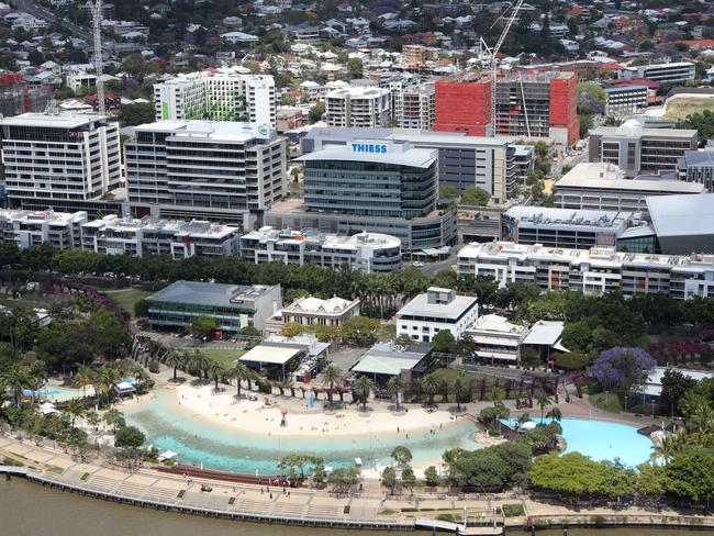 A view of Southbank in Brisbane. Picture: Darren England