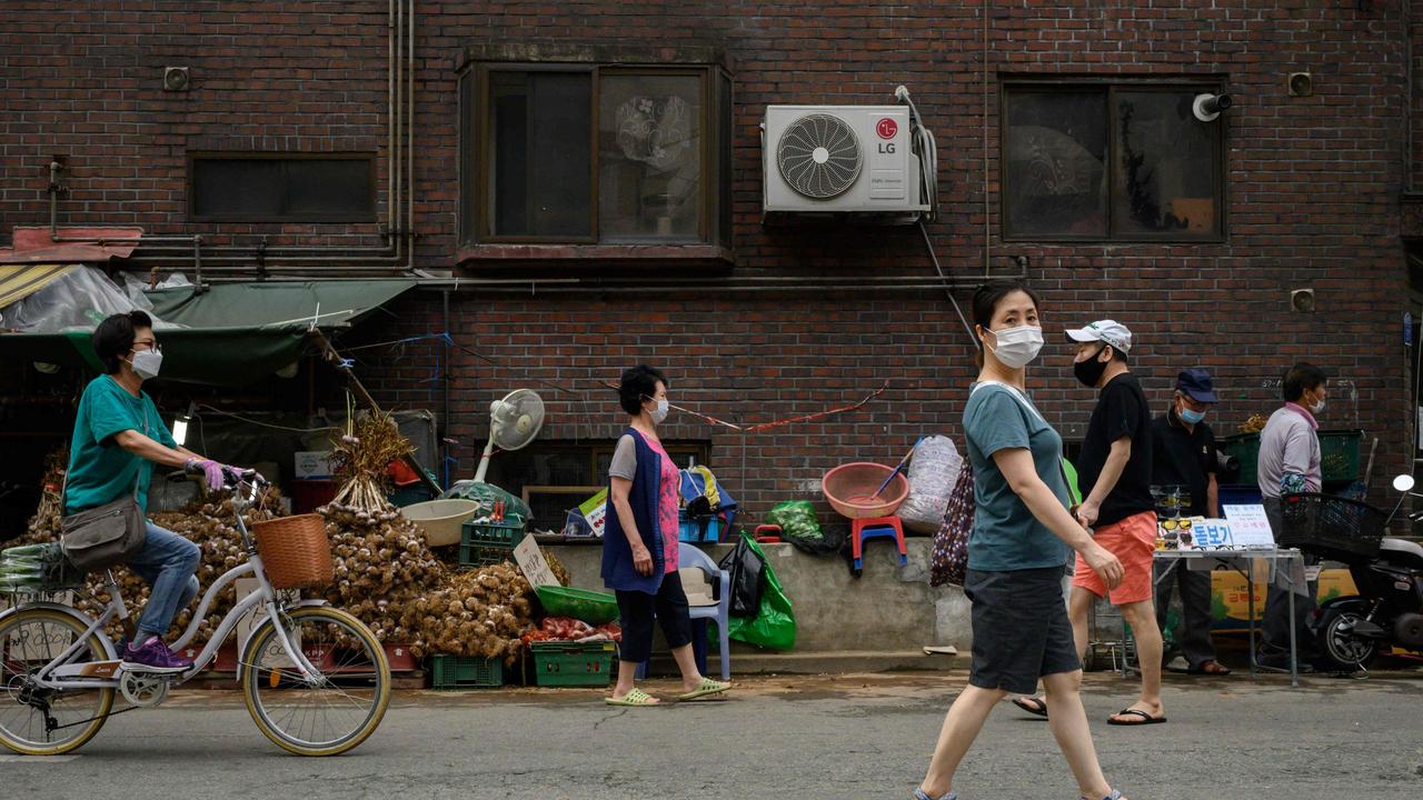 South Korea reported 17 new coronavirus cases on Sunday. Picture: Ed Jones/AFP