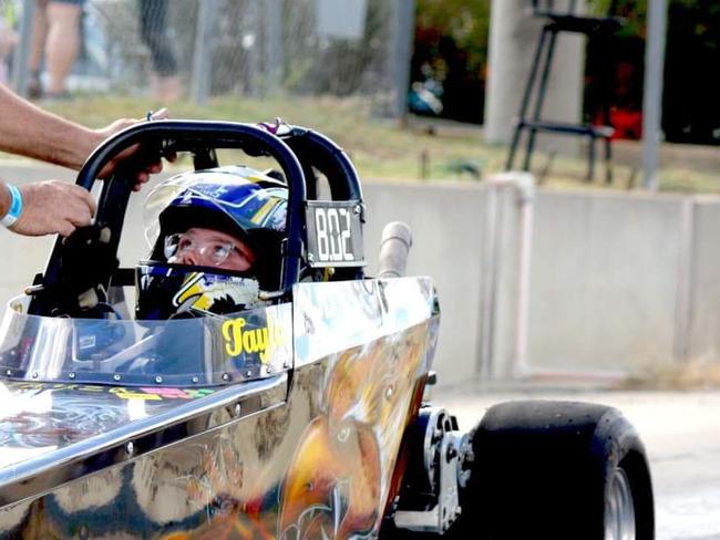 Gladstone's Tayla Kelly, 15, has been drag racing since she was only 10 at Benaraby Dragway.