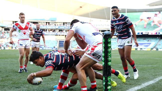 Latrell Mitchell is sure to feature in key moments on Sunday. (Photo by Cameron Spencer/Getty Images)