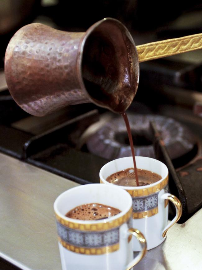 An ibrik is instrumental in preparing traditional Turkish coffee. Picture: Getty