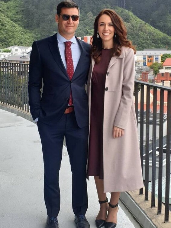 Jacinda Ardern with fiance Clarke Gayford. Picture: Instagram