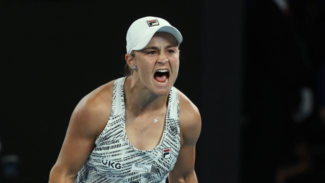 Barty after taking Collins down. Photo by Michael Klein