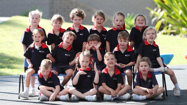 Funny faces at Coast Christian School. Picture: Sue Graham