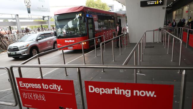 SkyBus has a monopoly on the bus route from Southern Cross Station direct to the terminal doors at Melbourne Airport.