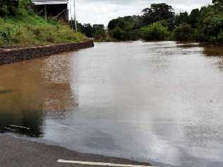 A swollen Wilson River. 