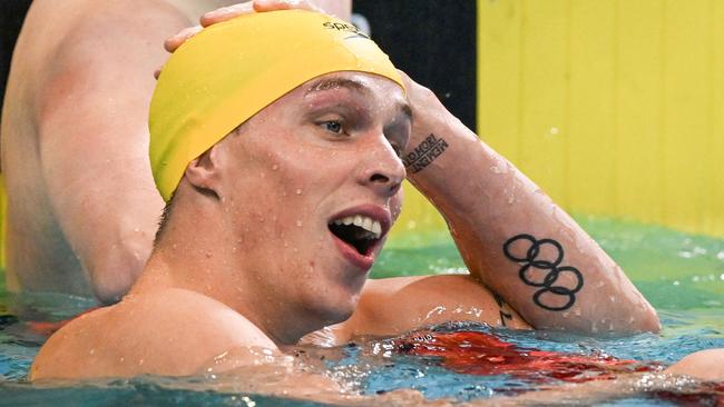 Zac Stubblety-Cook set a world record at the Australian Swimming Championships. Picture: AFP Images