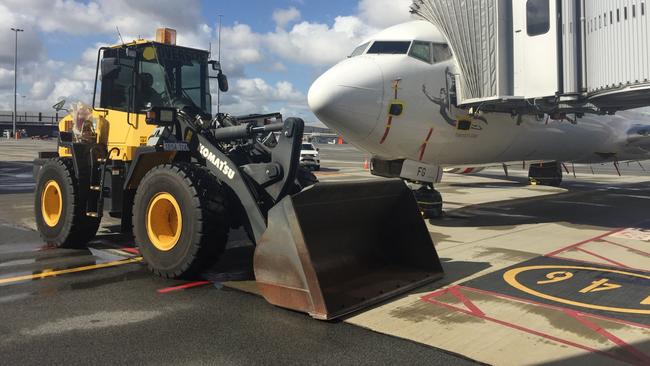 Perth Airport is blocking four Virgin Australia aircraft from leaving to ensure it is paid $16 million it claims it is owed by the collapsed airline.