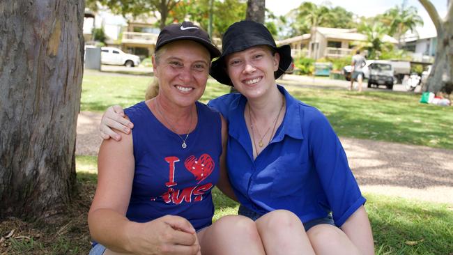 Helana Kuhl and Grace Christensen vat the Noosa Australia Day Festival at Lions Park Gympie Terrace, Noosaville on January 26, 2023. Picture: Katrina Lezaic