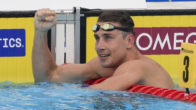 Greece's Kristian Gkolomeev claimed the initial $1m prize for the 50m freestyle. (AP Photo/Darko Bandic, File)