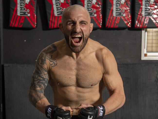 Alex Volkanovski says he gets more nervous when cornering than fighting. Picture: Simon Bullard