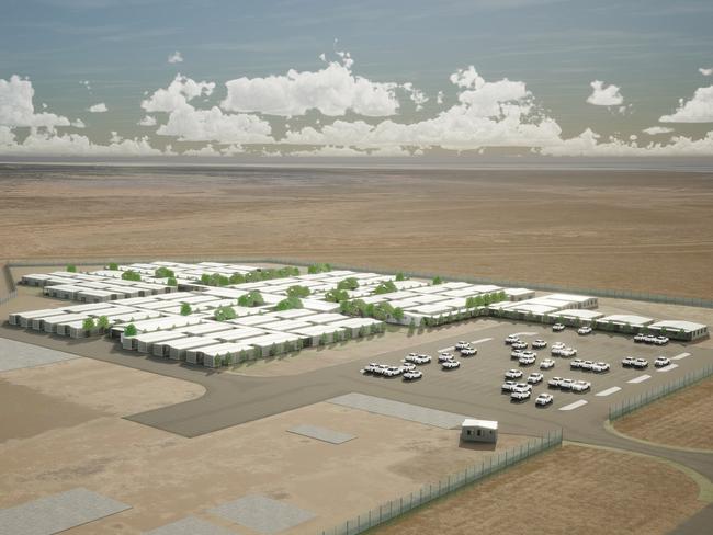 An artist’s impression of the CopperString site