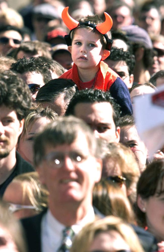 A devil child at the parade in 2000. Picture: HWT Library.