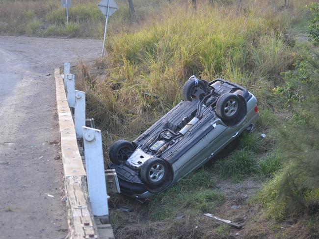 The crash on Brooweena Woolooga Rd at the Running Creek bridge at about 8pm on June 30, 2016.