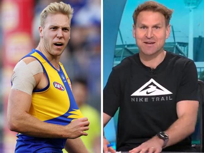 Oscar Allen and Kane Cornes. Photos: Getty Images/Channel 9