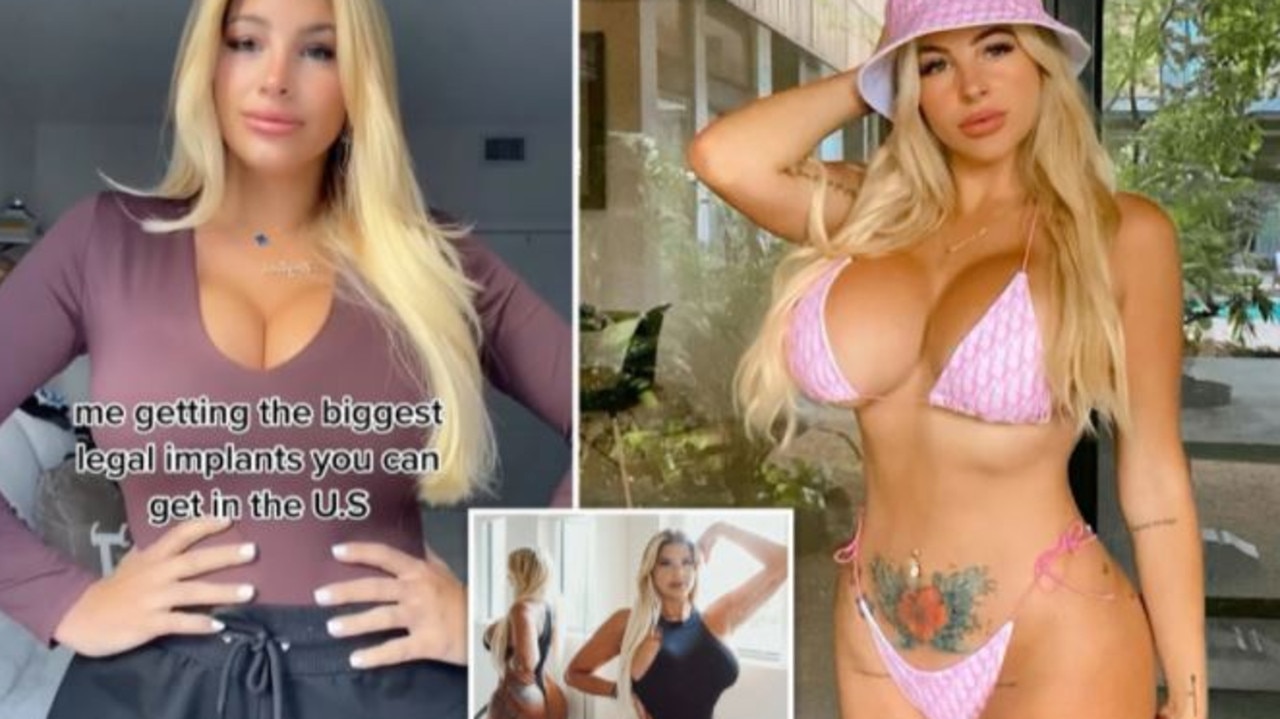 Woman who had 3 boob jobs claims to have 'biggest breasts in the
