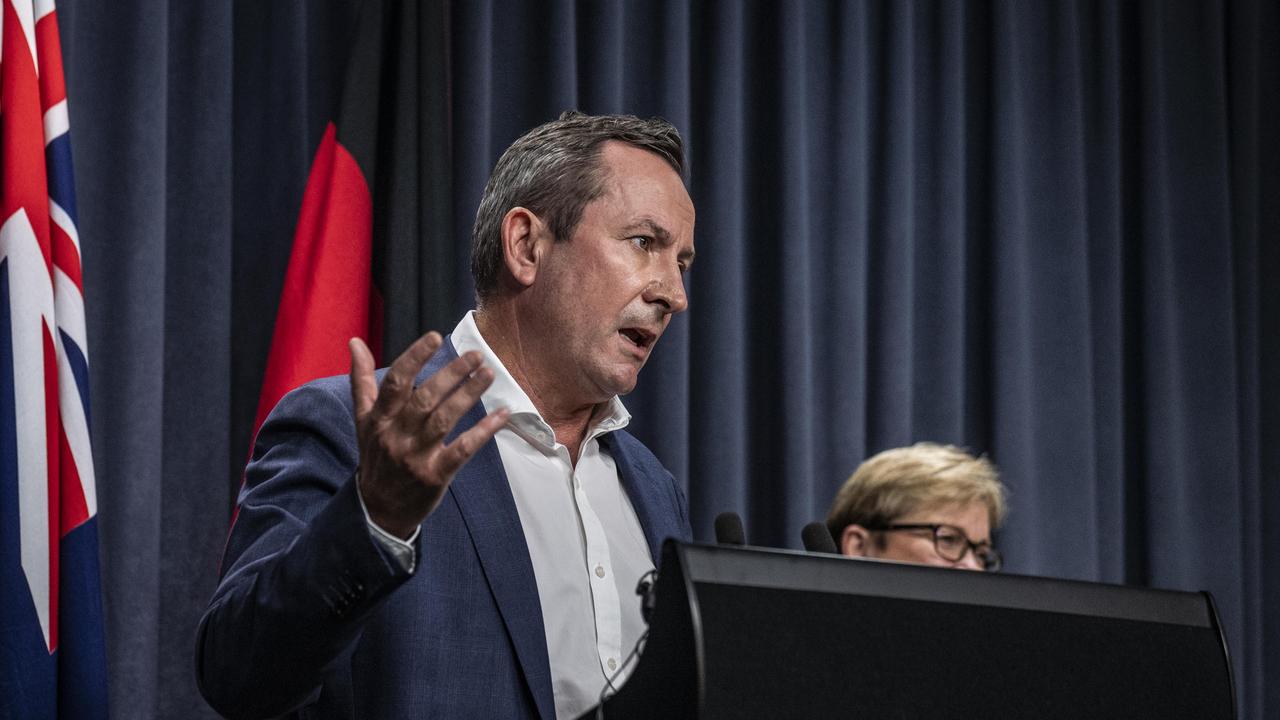 WA Premier Mark McGowan has introduced tough new Covid-19 measures as case numbers balloon across the state. NCA NewsWire / Tony McDonough