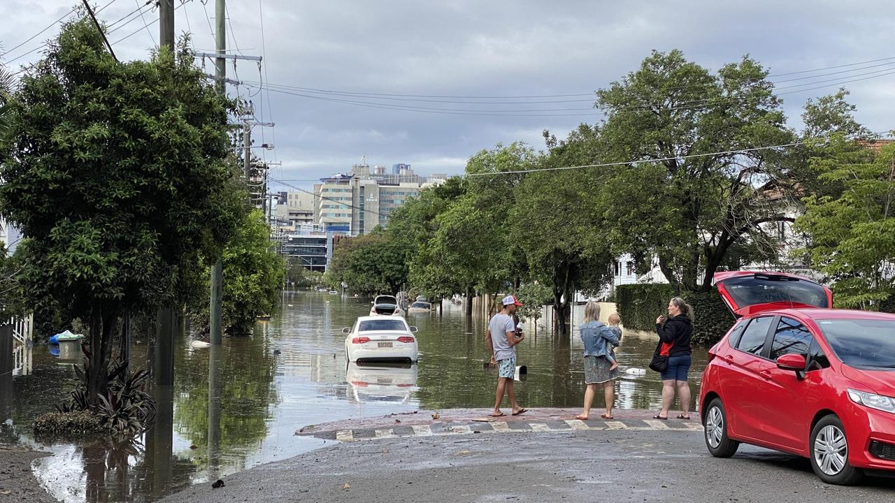 Neighbours came out in droves on Monday morning to help with the overwhelming clean up in Windsor following the weekend’s flash flooding. Picture Supplied