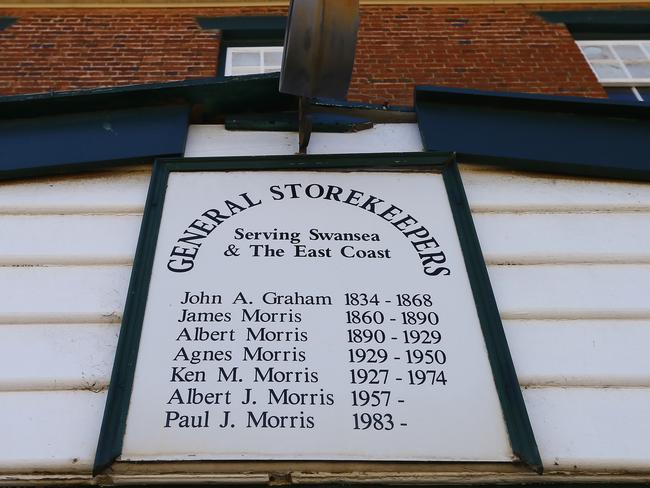 The general store in Swansea, Tasmania, has been in the Morris family’s hands for 150 years. Picture: MATT THOMPSON