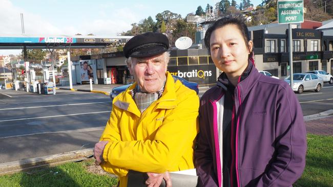 Heritage Not Highrise president Jim Collier and Golden Brumby restaurant owner Susie Cai, who will appeal against the Gorge Hotel at the tribunal. Picture: CHRISTOPHER TESTA.