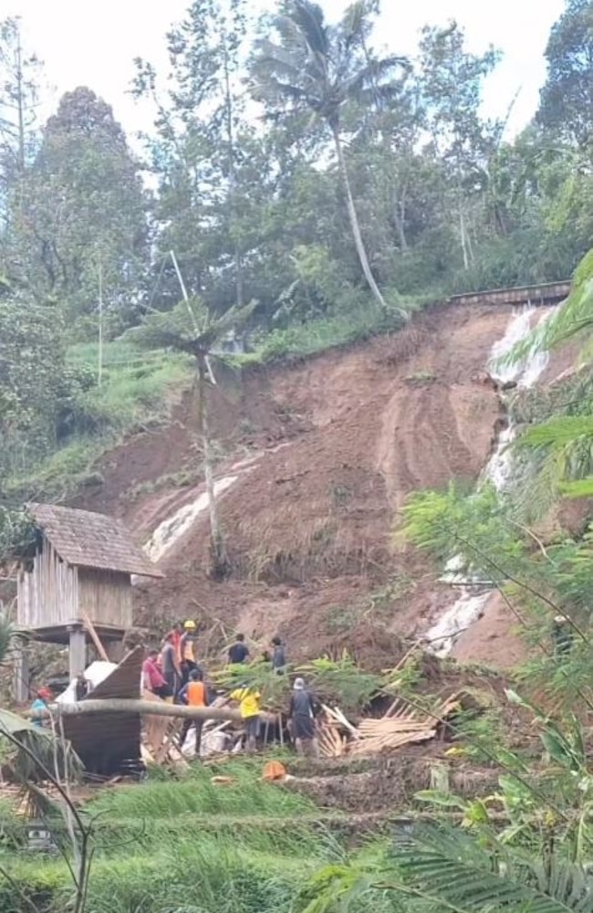 An Australian woman died in the landslide