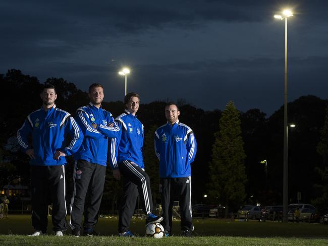 Terry dal Broi, Neil Jablonski, Daan Ranshuijsen and Mark McAlpine are members of the Hakoah state league team that have made the FFA Cup.