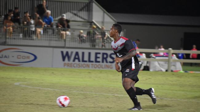 Jean-Delores Tuyishime in Magpies Crusaders v Sunshine Coast Fire in the FQPL1 at Sologinkin Oval. Saturday, March 19, 2022. Picture: Tara Miko