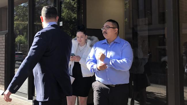 Glenmore Park drug dealer Jason Navio, 25, leaves Parramatta Local Court today after being convicted of drug supply.