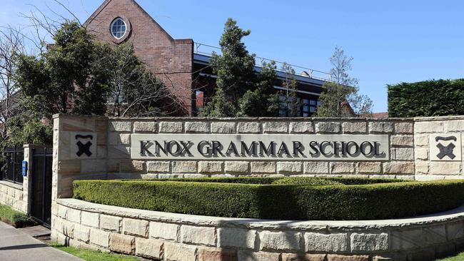 Knox Grammar School reported the highest income for private schools in 2022.