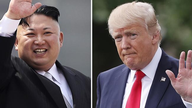 North Korean leader Kim Jong-un and US President Donald Trump have been locked in a bitter war of words and threats. Picture: Wong Maye-E/Pablo Martinez Monsivais/AP